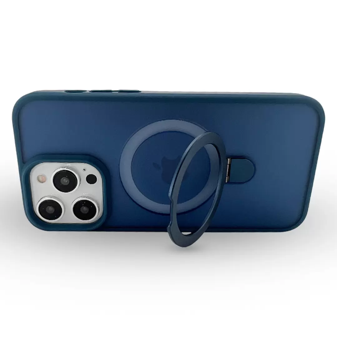 iPhone 15 Plus/iPhone 14 Plus MagSafe Cam Smoke Kickstand Dark Blue